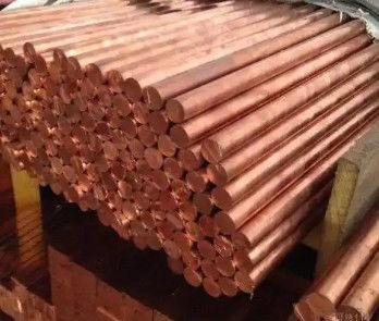 السطح الملمع 99.9% نحاس أحمر قطر 10-50mm C11000 قضبان نحاس صلبة للبناء