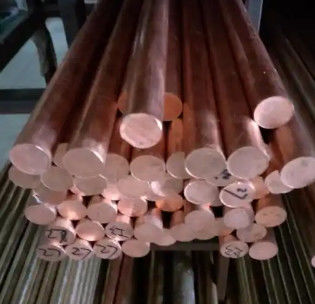 السطح الملمع 99.9% نحاس أحمر قطر 10-50mm C11000 قضبان نحاس صلبة للبناء