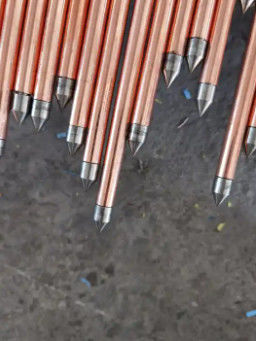 التوصيل العالي القضيب الأرضي النحاس القضيب الأرضي 0.1-50mm أو حجم مخصص لنظام التأرجح