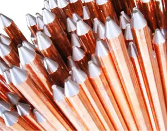 التوصيل العالي القضيب الأرضي النحاس القضيب الأرضي 0.1-50mm أو حجم مخصص لنظام التأرجح