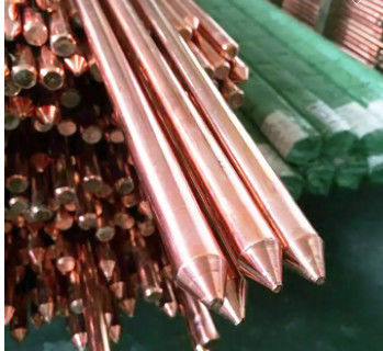 التوصيل العالي القضيب الأرضي النحاس القضيب الأرضي 0.1-50mm أو حجم مخصص لنظام التأرجح